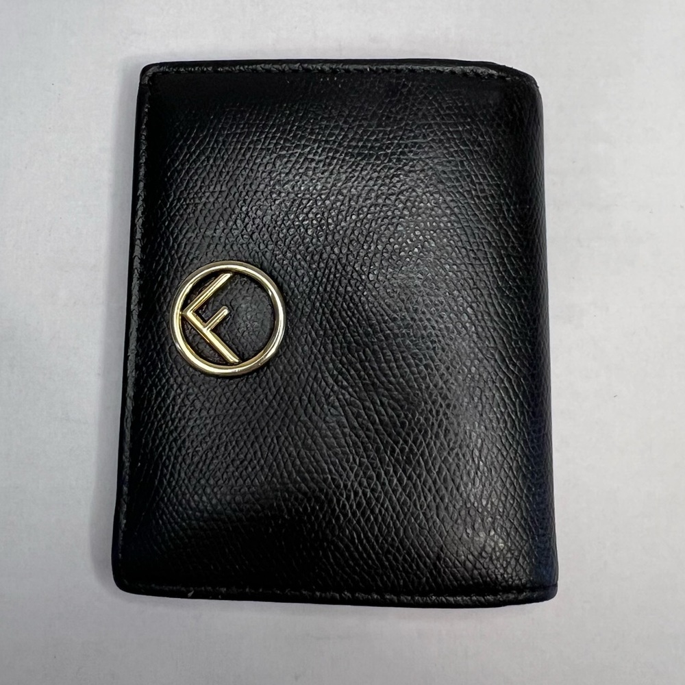 FENDI Compact Wallet Bifold‎ Leather Wallet